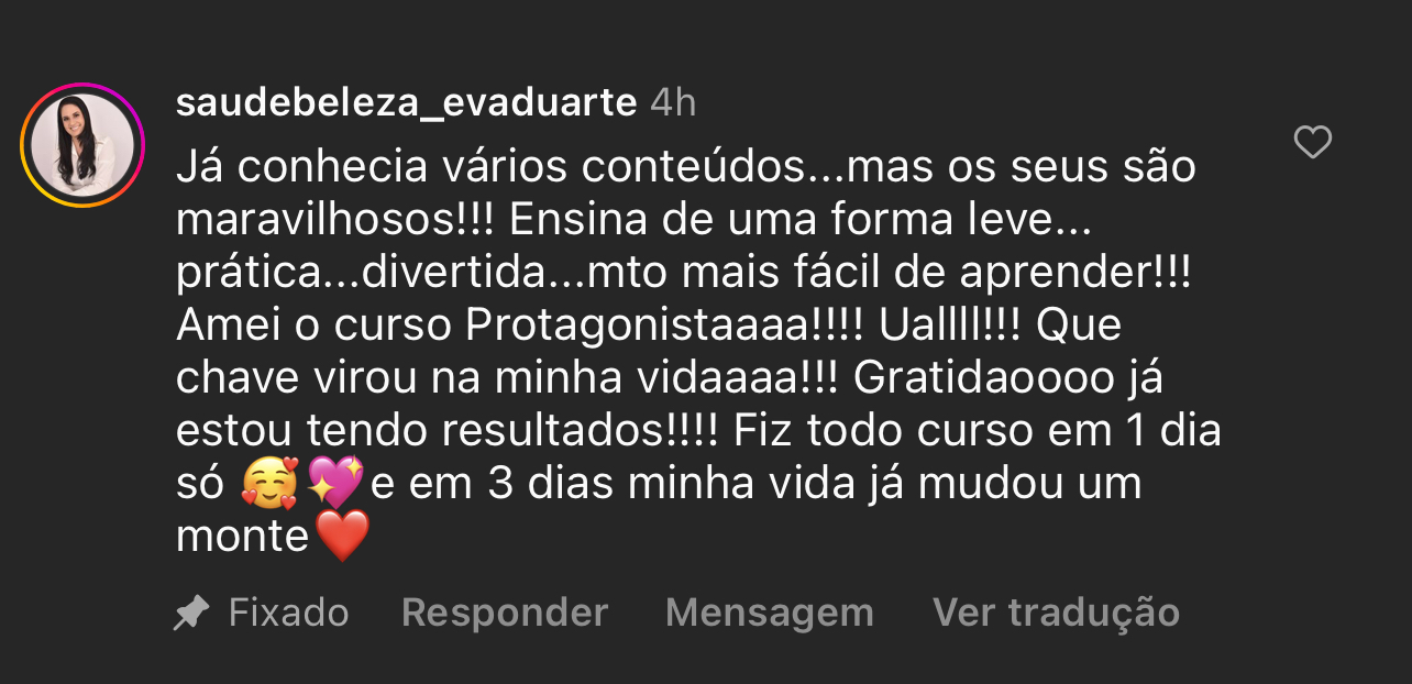 Depoimento de aluna 4